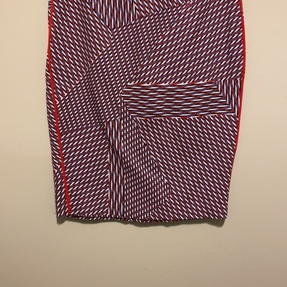 1 State | Red & blue geometric pencil skirt | Small - Picture 10 of 12